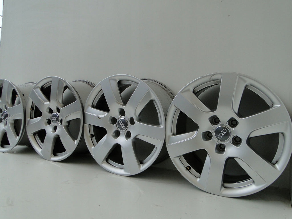 1x Alufelge 17 Zoll 7.5" 5x112 37ET Silber Audi Rim Wheel