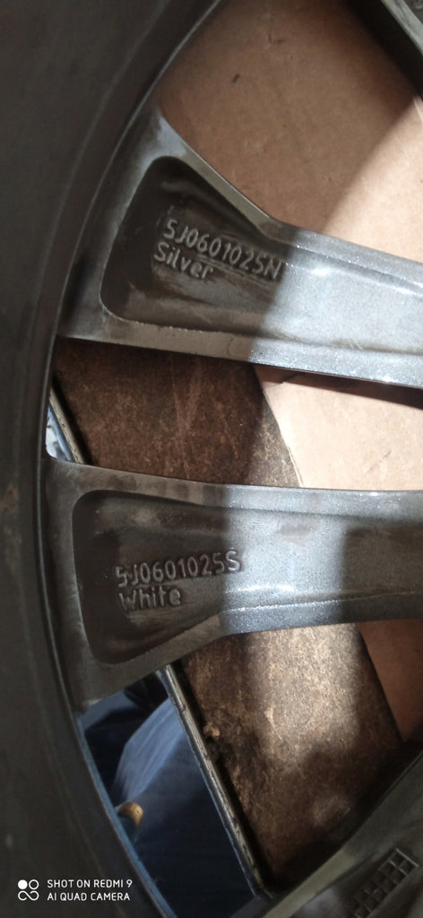 1x Alufelge 17 Zoll 7.0" 5x100 41ET Glanz Grau 5J0601025T Skoda Fabia Ii FEL7458831287qw