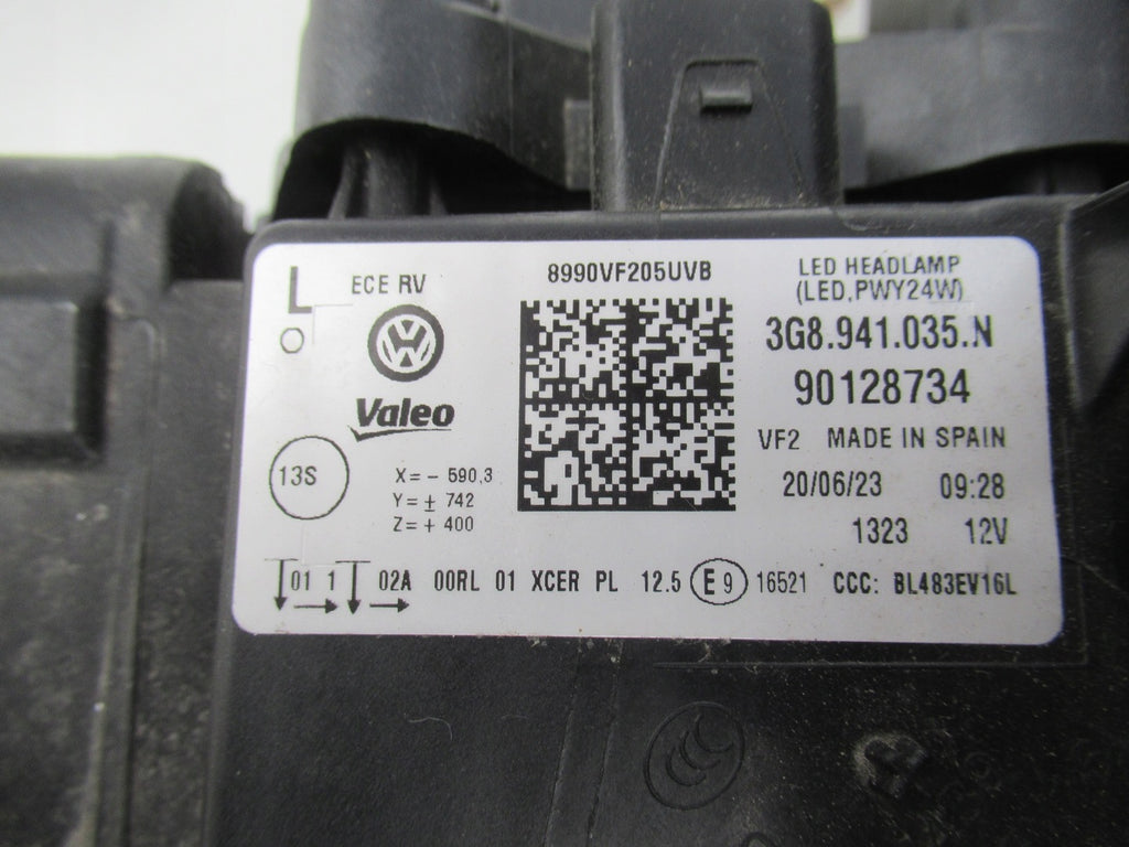 Frontscheinwerfer VW Arteon 3G8941035N LED Ein Stück (Rechts oder Links) SCH7883375147wh