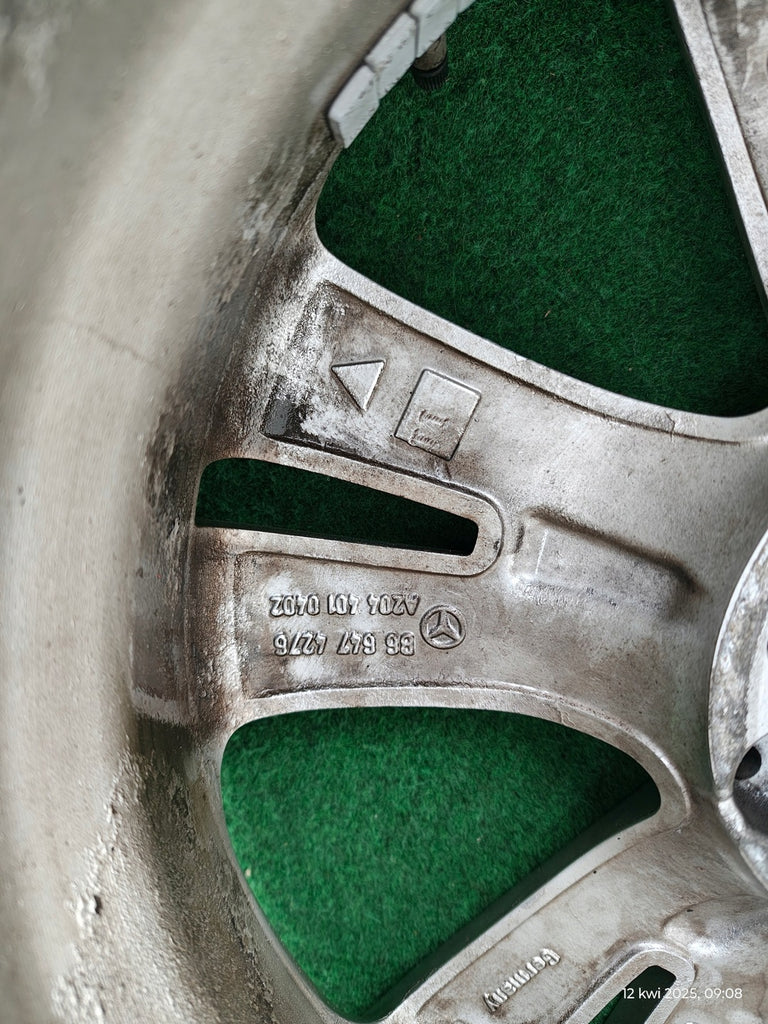 1x Alufelge 17 Zoll 7.5" 5x112 47ET A2044010402 Mercedes-Benz W204 Rim Wheel