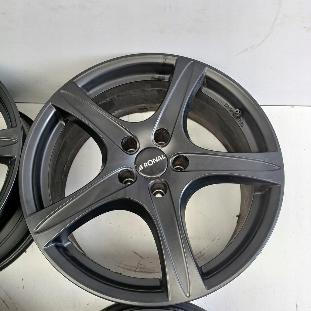 4x Alufelge 18 Zoll 8.0" 5x112 35ET Glanz Schwarz Audi I Rim Wheel FEL8804155122gp