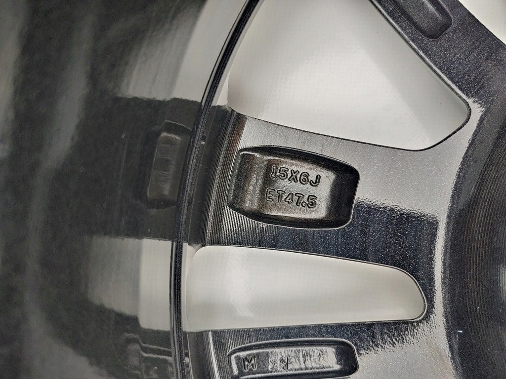 1x Alufelge 15 Zoll 6.0" 4x108 47,5ET Glanz Graphit J7BC-1007-DB Ford Rim Wheel FEL1323216881ca