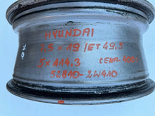 Load image into Gallery viewer, 1x Alufelge 19 Zoll 7.5" 5x114.3 49 5ET 528102W410 Hyundai Rim Wheel FEL2575778498gy