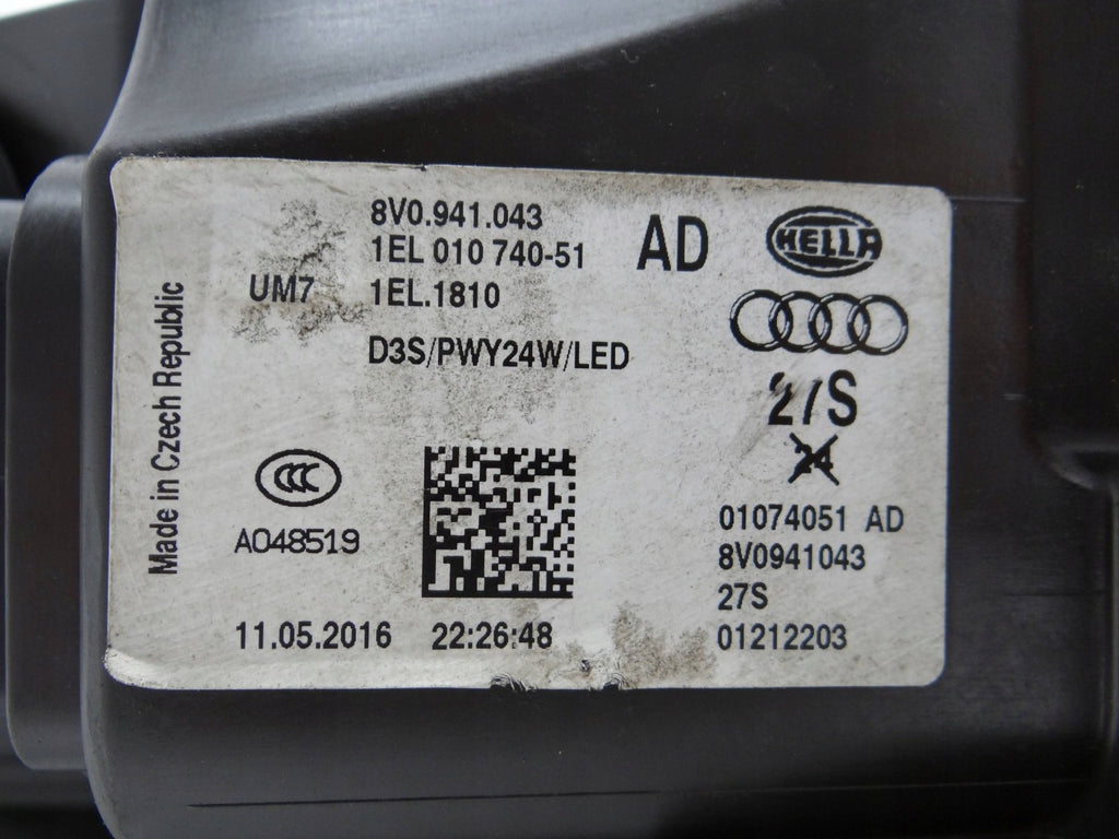 Frontscheinwerfer Audi A3 8V0941043 LED Links Scheinwerfer Headlight SCH2174593377uk
