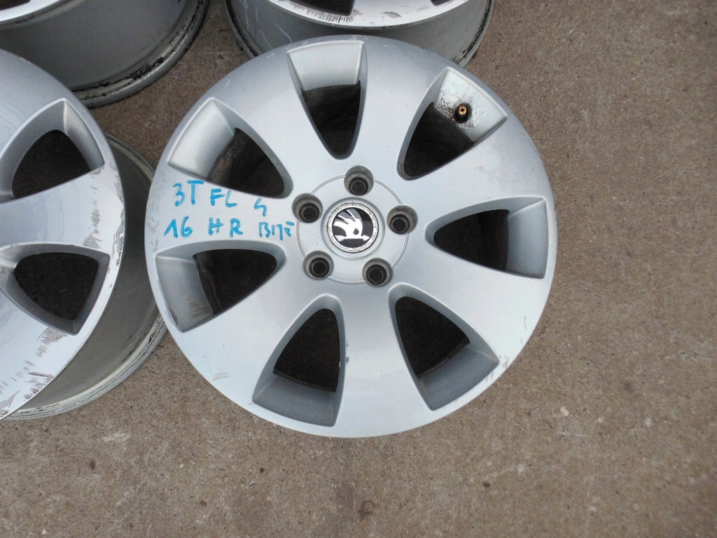 4x Alufelge 16 Zoll 6.5" 5x112 46ET 3T0601025 Skoda Superb I Rim Wheel FEL8359283718sy