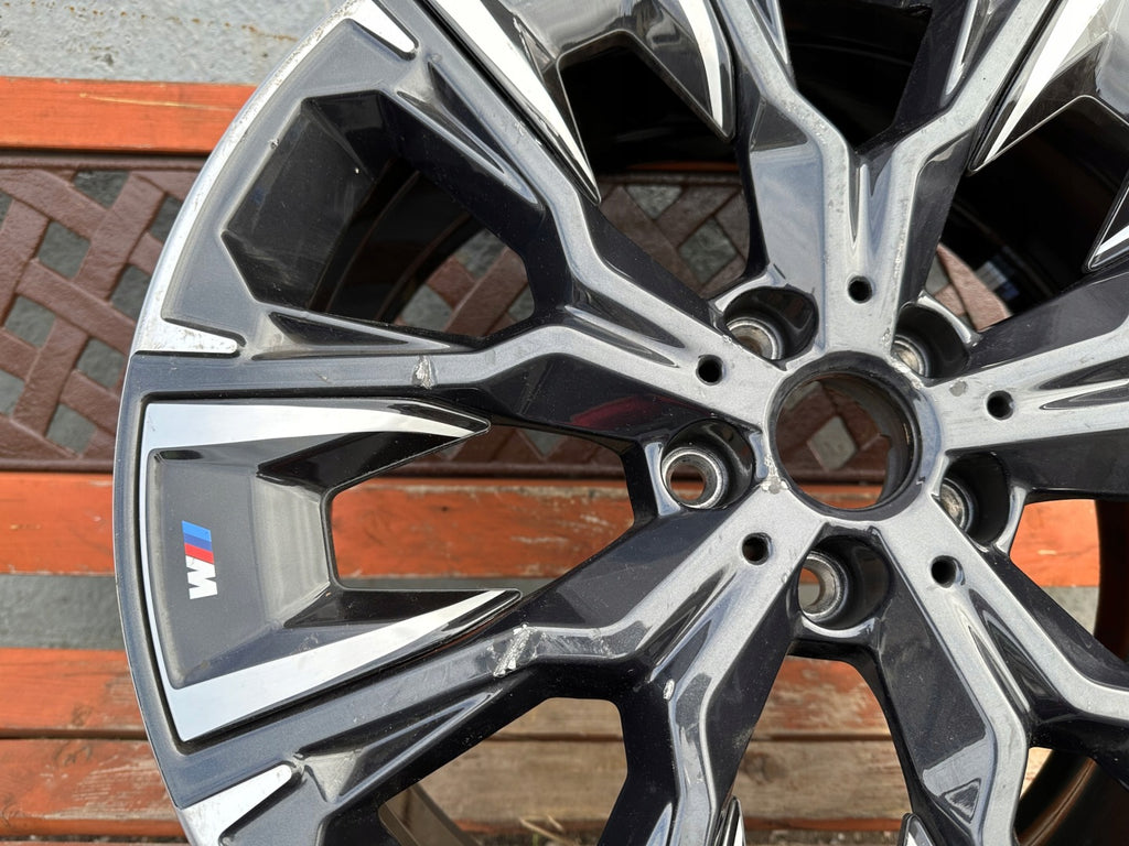 1x Alufelge 20 Zoll 8.0" 5x112 50ET Glanz Schwarz 6896094 BMW X2 F39 Rim Wheel FEL4914186203ax