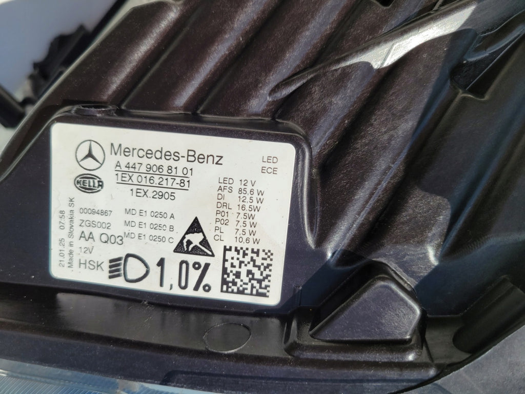 Frontscheinwerfer Mercedes-Benz Vito W447 A4479068101 Links Headlight SCH7865899663zw