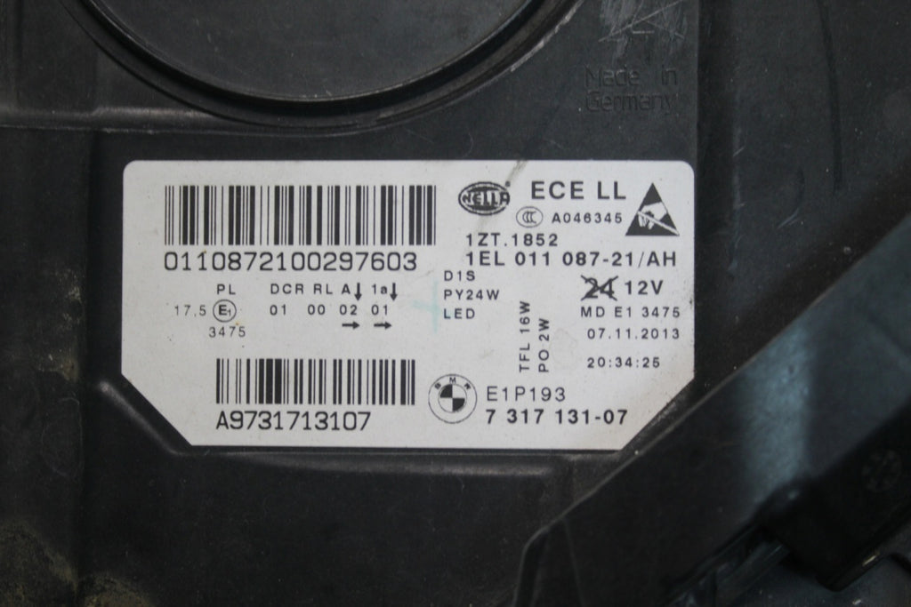 Frontscheinwerfer BMW F11 F10 7317131-07 Xenon Links Scheinwerfer Headlight SCH9991969978ez