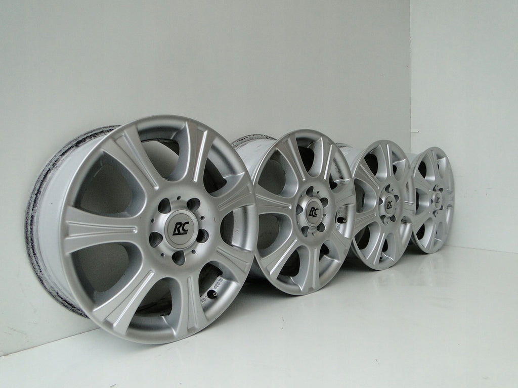 4x Alufelge 16 Zoll 6.5" 5x112 50ET Silber Mercedes-Benz Rim Wheel