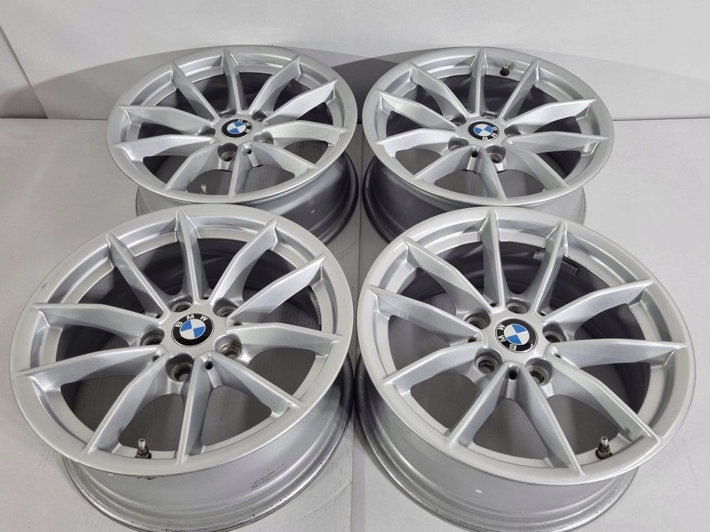 4x Alufelge 16 Zoll 6.5" 5x112 22ET Glanz Silber 6876921 BMW Rim Wheel FEL4423989707jh