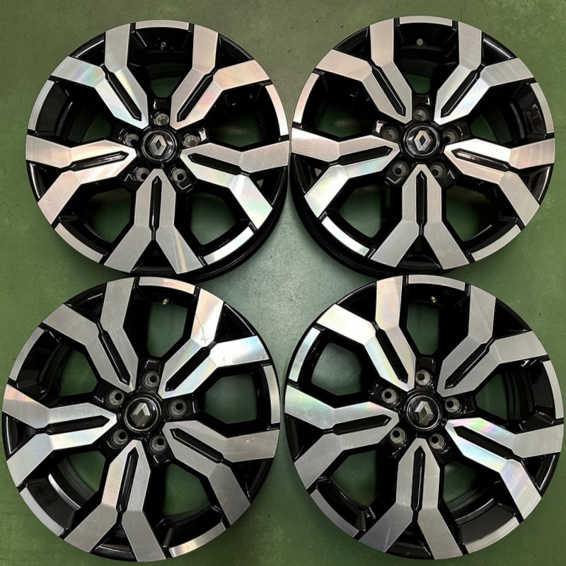 4x Alufelge 17 Zoll 6.5" 5x114.3 50ET Glanz Schwarz 403005180R Renault Rim Wheel FEL9395714729jt