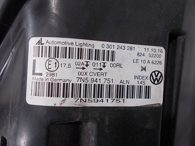 Frontscheinwerfer Seat Alhambra 7N5941751 Xenon Links Scheinwerfer Headlight