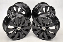 Laden Sie das Bild in den Galerie-Viewer, 4x Alufelge 16 Zoll 7.0" 5x112 45ET Glanz Schwarz 3C0601025C VW Passat Rim Wheel FEL9236843685ie