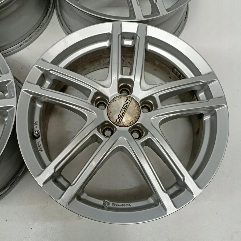 4x Alufelge 17 Zoll 6.5" 5x112 44ET Glanz Silber Rim Wheel FEL4525304200jp