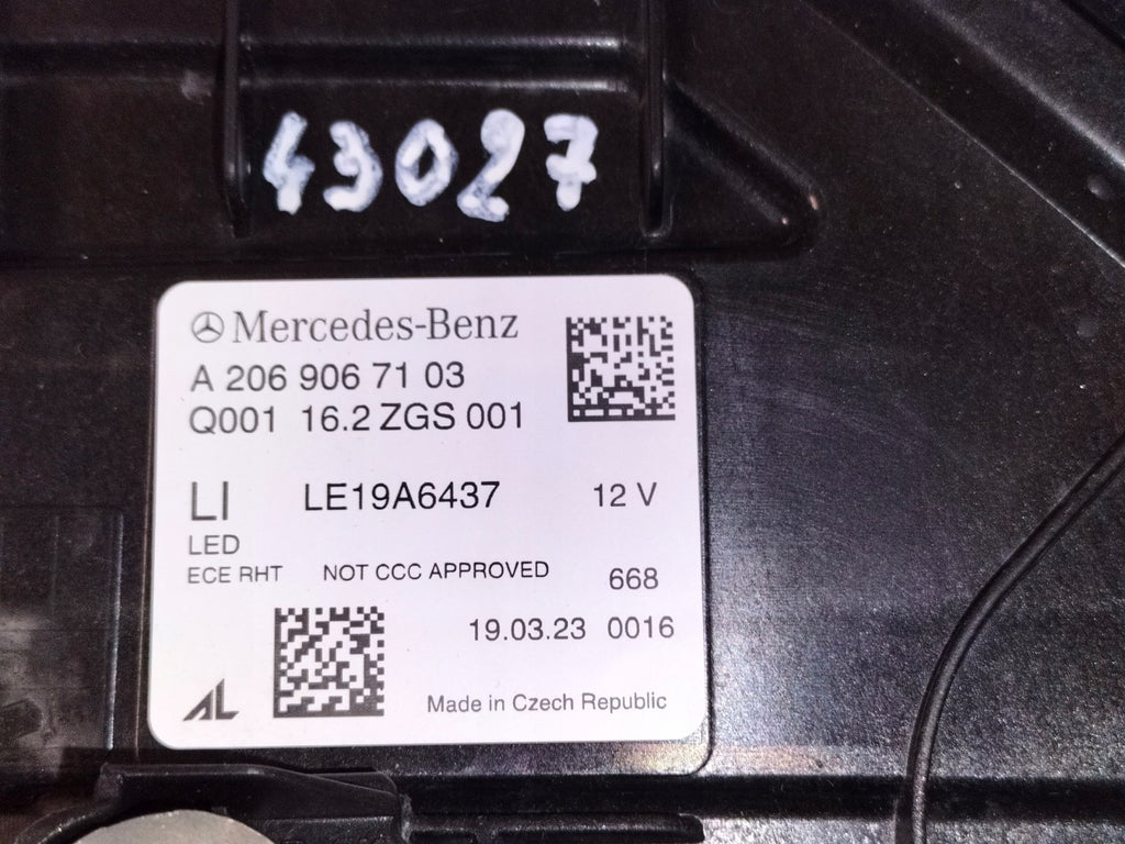 Frontscheinwerfer Mercedes-Benz W206 A2069067103 LED Links Headlight SCH5851397327ei