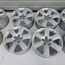 Load image into Gallery viewer, 4x Alufelge 17 Zoll 7.0" 5x112 25ET Glanz Silber 4G8601025H Audi C6 A4 B8 FEL6047405553ym