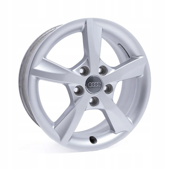 4x Alufelge 16 Zoll 6.0" 5x112 48ET Glanz Silber Audi Rim Wheel FEL6754801705lh