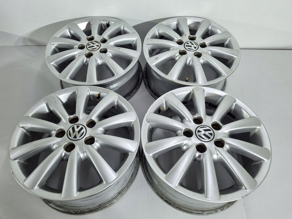 4x Alufelge 16 Zoll 7.0" 5x112 59ET Silber 7M3601025G VW I Rim Wheel FEL5779121852xj