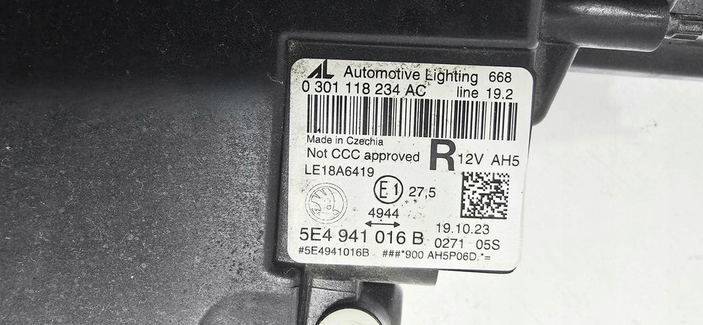 Frontscheinwerfer Skoda Octavia I 5E4941016 LED Rechts Scheinwerfer Headlight SCH7139264412hp
