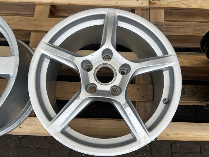 1x Alufelge 18 Zoll 8.0" 5x130 Glanz 98136212005 Porsche Boxster 981 Rim Wheel FEL8780700272ix