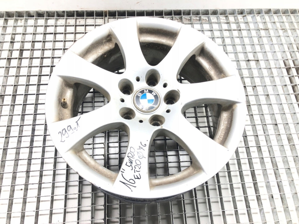 1x Alufelge 16 Zoll 7.0" 5x120 20ET Glanz 483284 BMW 1 Rim Wheel