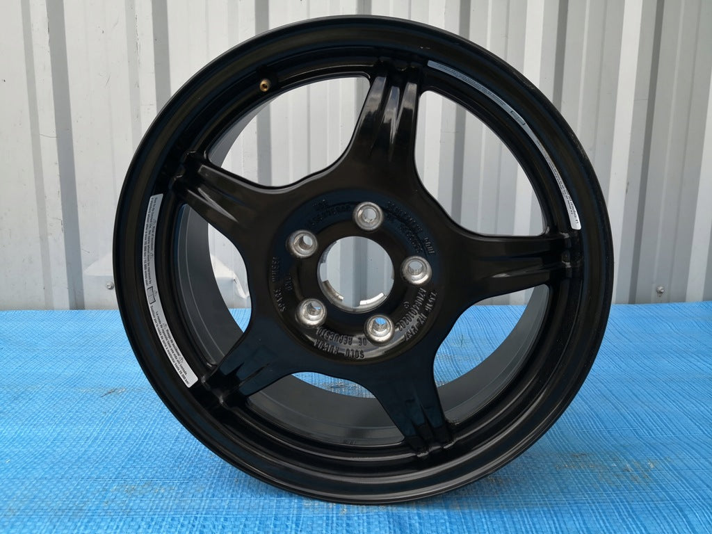 1x Alufelge 16 Zoll 7.0" 5x112 37ET Glanz Schwarz A2084010202 Mercedes-Benz W116 FEL6056431009fs