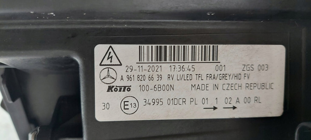 Frontscheinwerfer Mercedes-Benz A9618206639 LED Links Scheinwerfer Headlight SCH3004763487ah
