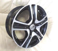 Laden Sie das Bild in den Galerie-Viewer, 4x Alufelge 15 Zoll 6.5" 5x110 38ET Glanz Schwarz KNBA47544 Rim Wheel FEL5857521648vi