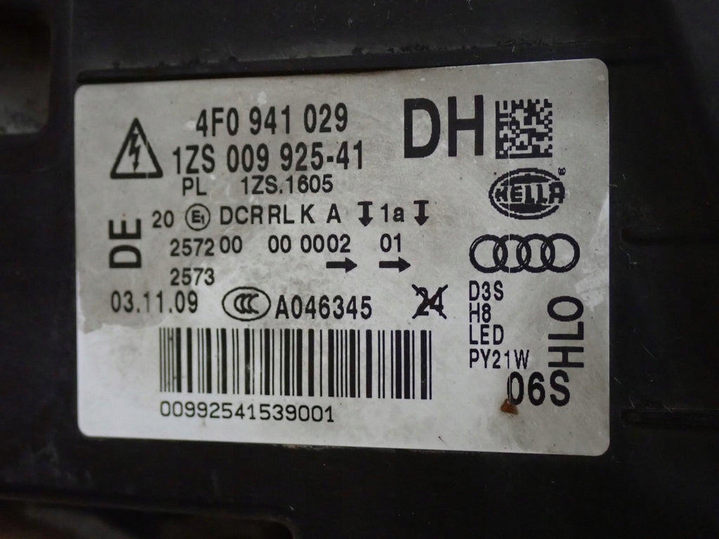 Frontscheinwerfer Audi A6 C6 4F0941029DH Xenon Links Scheinwerfer Headlight