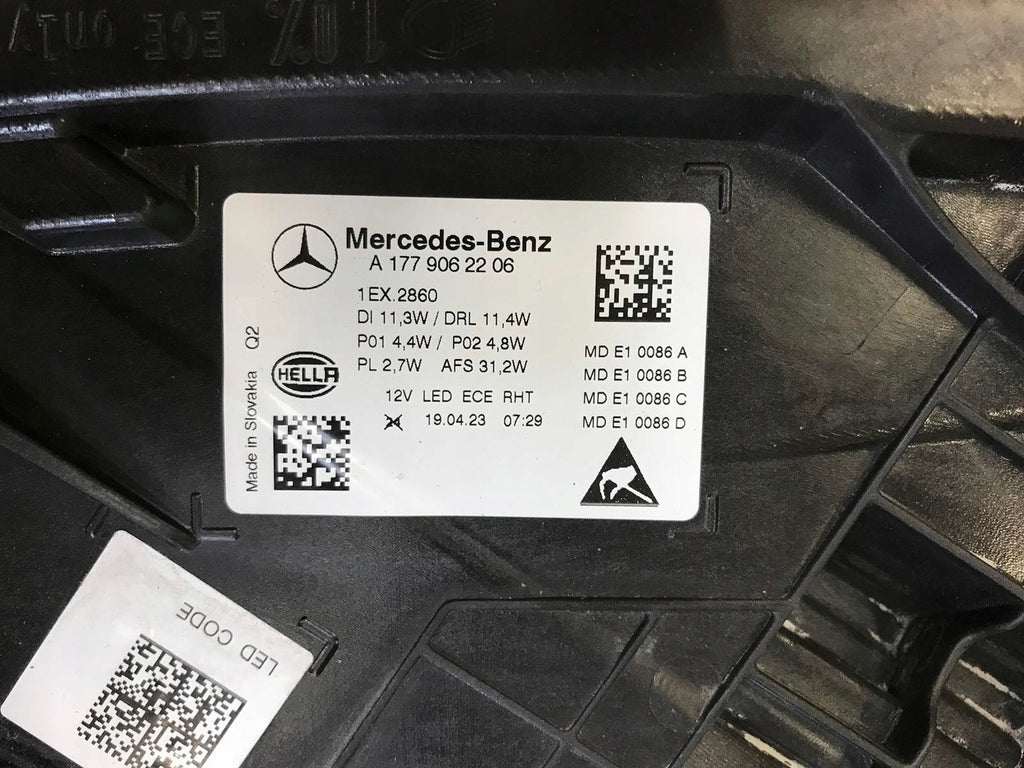 Frontscheinwerfer Mercedes-Benz W177 A1779062106 A1779062206 LED Ein Satz SCH9171467956ra