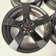 Laden Sie das Bild in den Galerie-Viewer, 4x Alufelge 17 Zoll 7.0" 5x112 48ET Glanz Schwarz Audi I Rim Wheel FEL7708140142wv