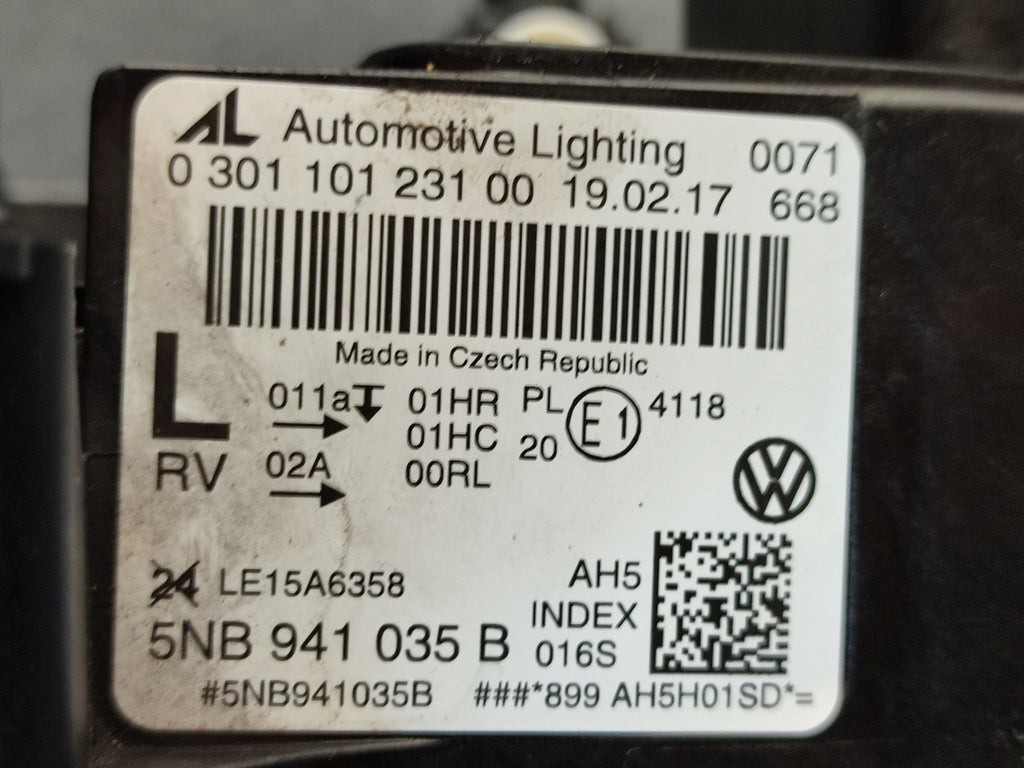 Frontscheinwerfer VW Tiguan 5NB941035B Full LED Links Scheinwerfer Headlight