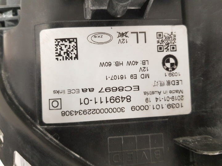 Frontscheinwerfer BMW G31 G30 8499111-01 Full LED Links Scheinwerfer Headlight SCH9388039679aq