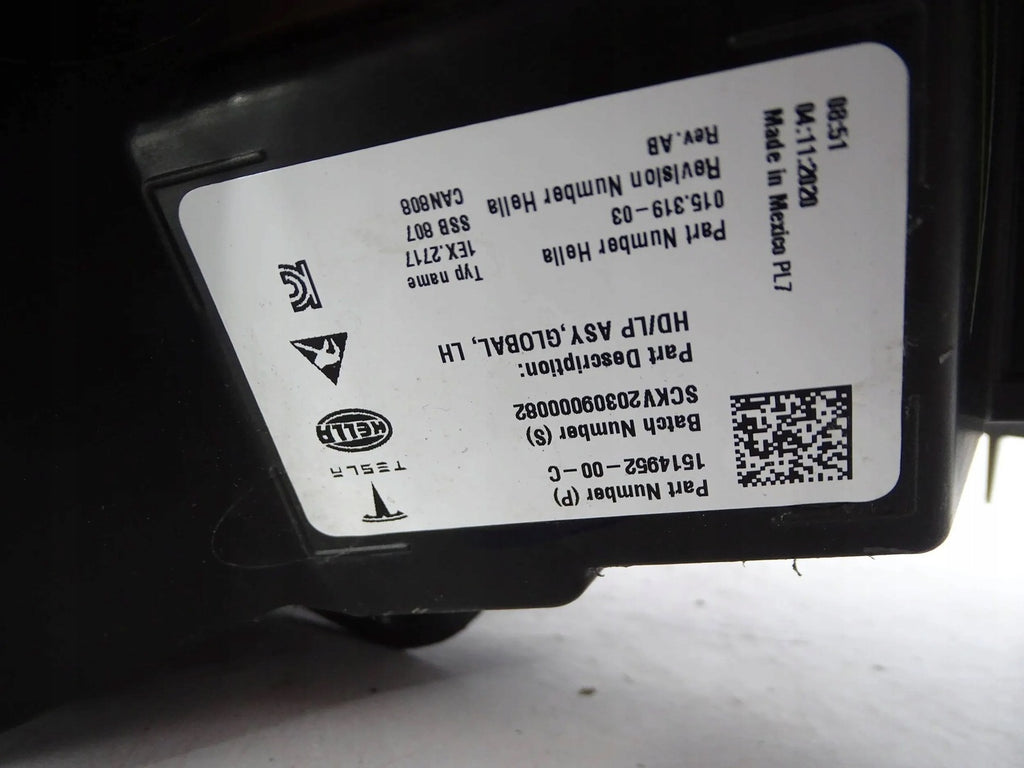 Frontscheinwerfer Tesla 3 1514952-00-C Full LED Links Scheinwerfer Headlight