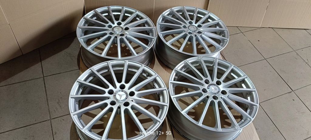4x Alufelge 18 Zoll 6.5" 5x112 38ET Glanz Silber A1564011900 Mercedes-Benz Gla FEL4957512179fb