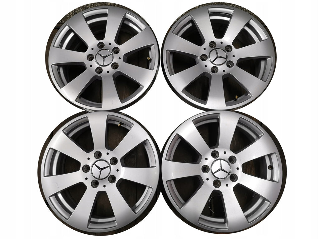 4x Alufelge 16 Zoll 6.0" 5x112 39ET Silber 2044011002 Mercedes-Benz W204 FEL6323904210mt