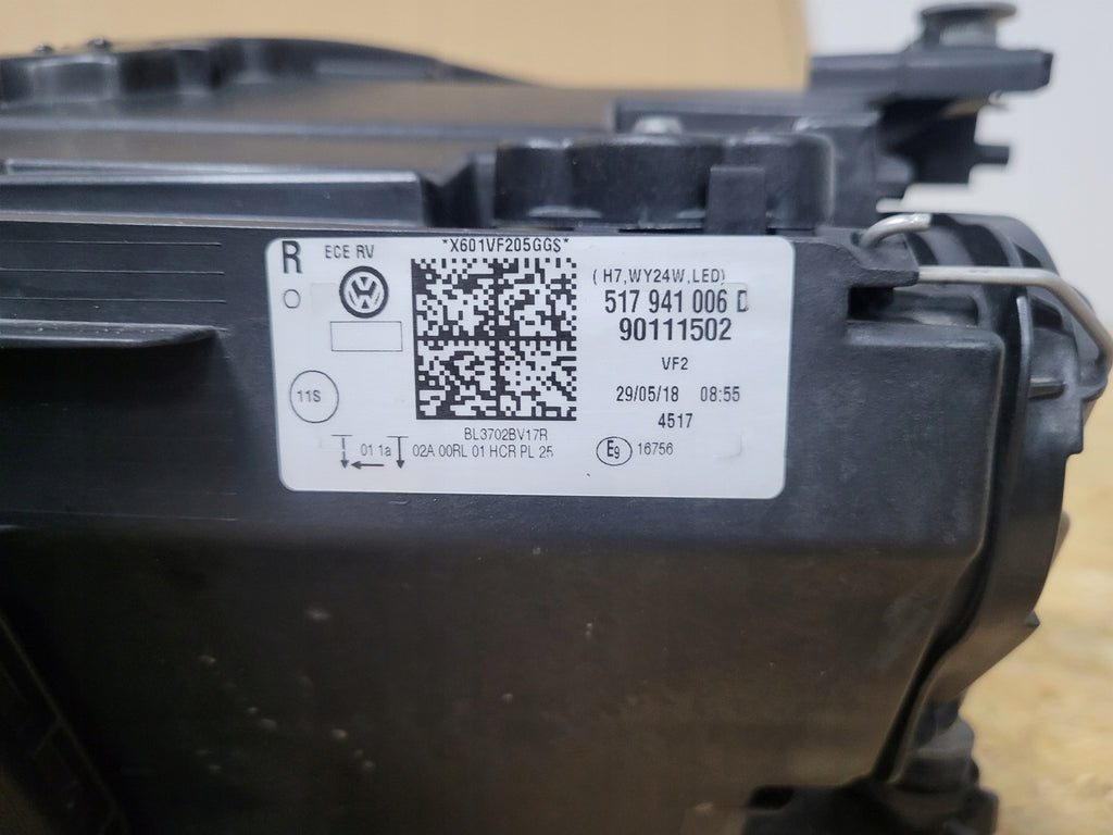 Frontscheinwerfer VW Golf Sportsvan 517941006C Rechts Scheinwerfer Headlight SCH3911572291cn