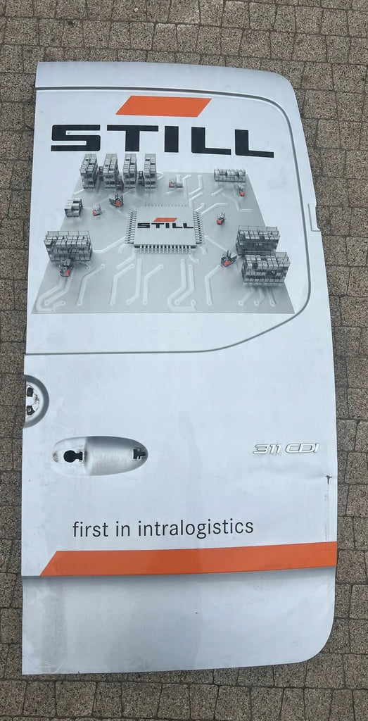 Tür Mercedes-Benz Sprinter A9077421700 Hinten Rechts Silber Door Porta Porte