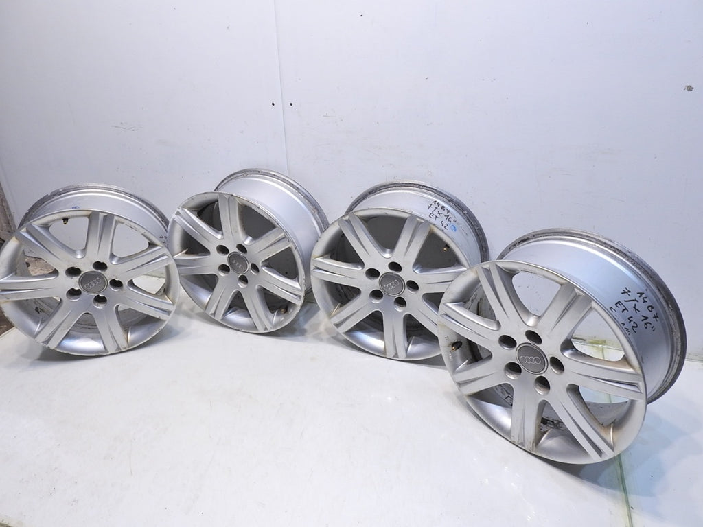 4x Alufelge 16 Zoll 7.0" 5x112 42ET Audi A4 B7 Rim Wheel