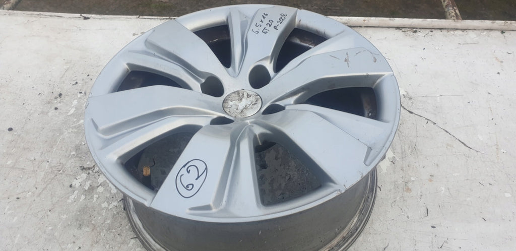 1x Alufelge 16 Zoll 6.5" 4x108 20ET Glanz Graphit 9678398177 Peugeot 2008 I FEL6028563881zx