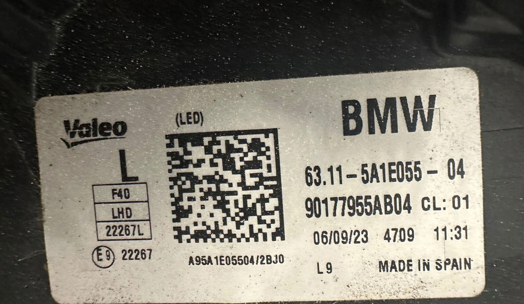 Frontscheinwerfer BMW 1 F40 A95A1E05504 Links Scheinwerfer Headlight SCH9699269157et
