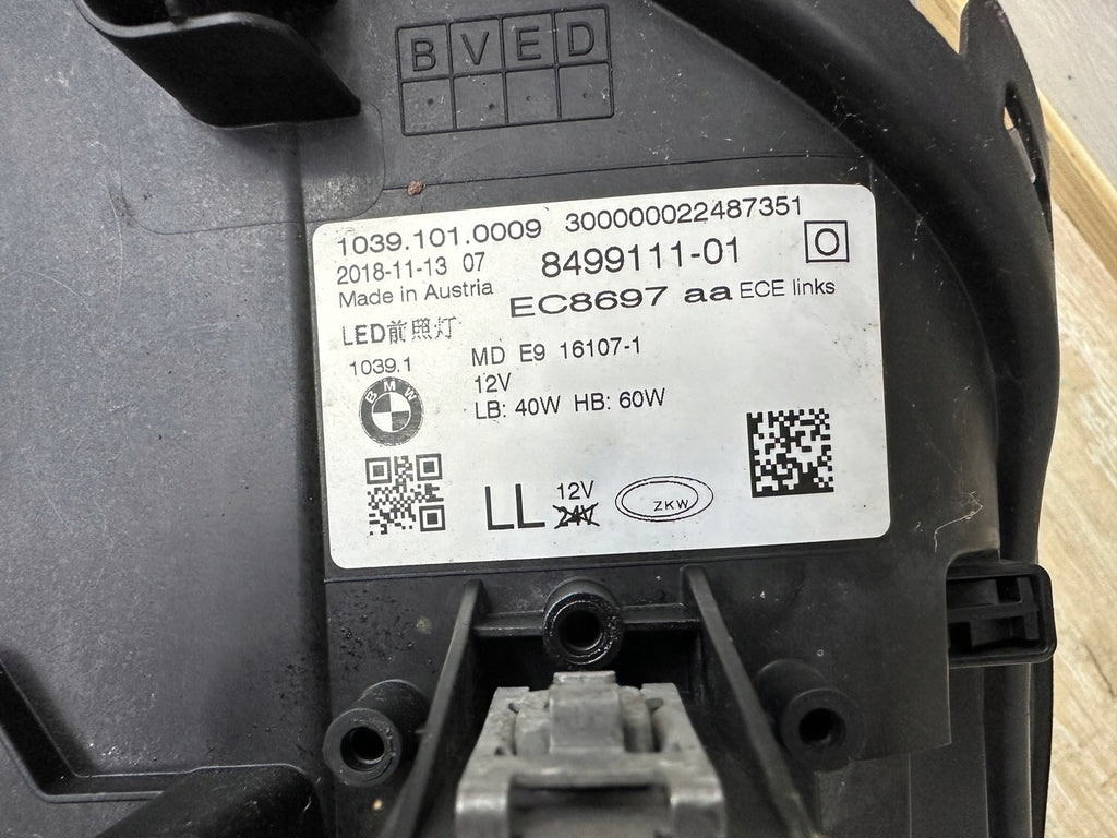 Frontscheinwerfer BMW 5 G31 G30 8499111-01 LED Links Scheinwerfer Headlight SCH9754576362al