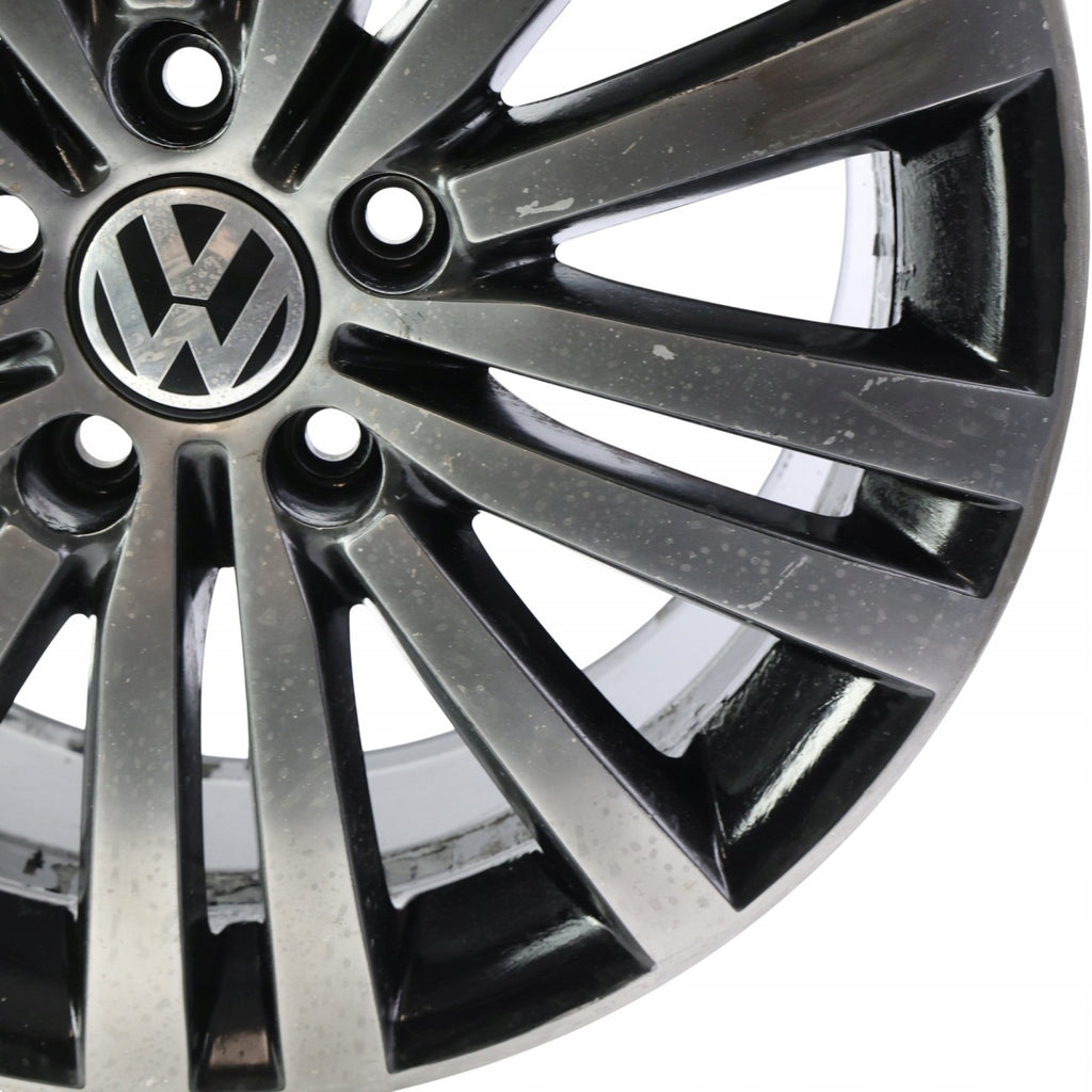 1x Alufelge 17 Zoll 7.5" 5x112 47ET Glanz Schwarz 3AA601025G VW Passat B7 FEL6749892553in