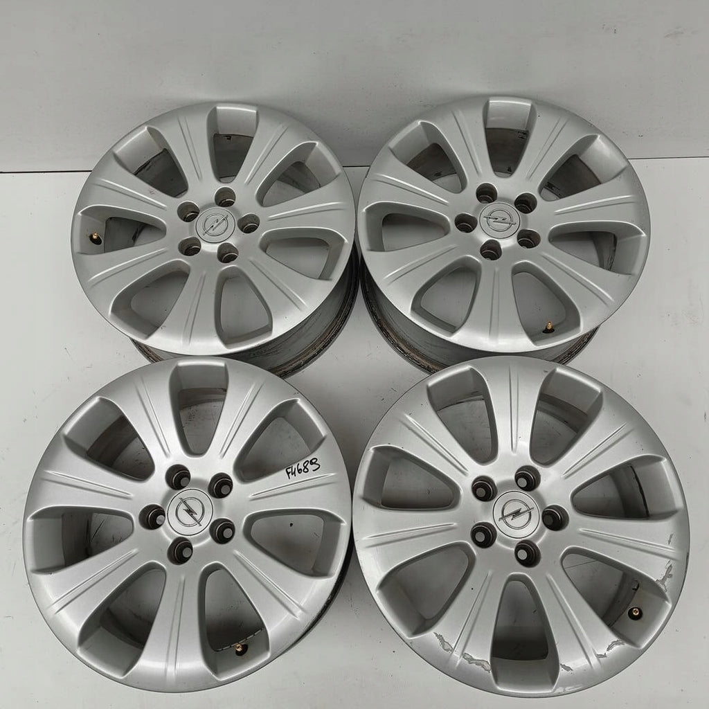 4x Alufelge 17 Zoll 7.0" 5x110 39ET Glanz Silber Opel Zafira Meriva Rim Wheel FEL4511736960rs