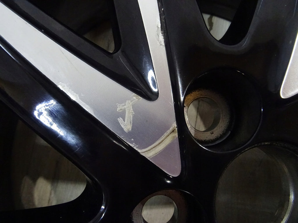 1x Alufelge 16 Zoll 6.0" 5x100 50ET Glanz Schwarz PW457-0D004 Toyota 4 Yaris