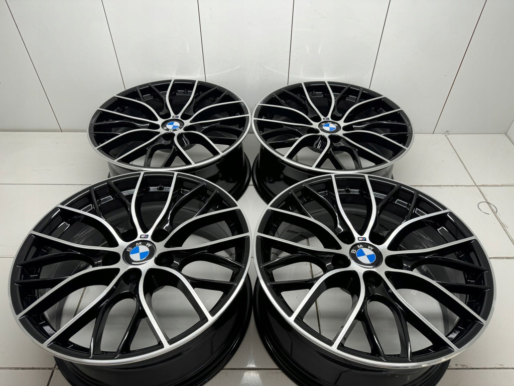 4x Alufelge 18 Zoll 8.0" 5x120 34ET Glanz Silber BMW F30 Rim Wheel FEL9571592102ta