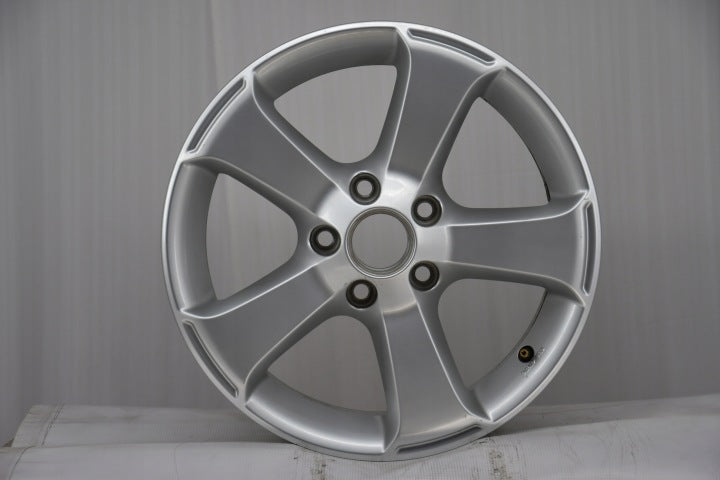 1x Alufelge 16 Zoll 6.5" 5x112 42ET Glanz Silber 3C1071496 VW Rim Wheel FEL6493703734wn