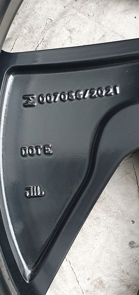 1x Alufelge 20 Zoll 9.5" 5x112 47ET Glanz Schwarz 14B601025F VW I Rim Wheel FEL6453099619hn