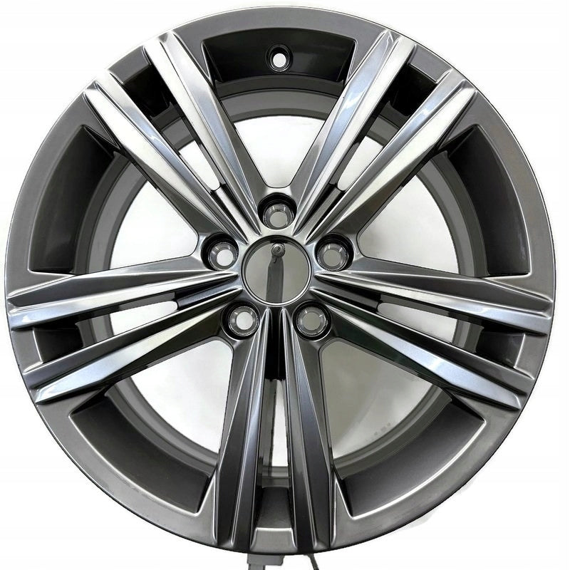 1x Alufelge 16 Zoll 6.5" 5x100 47ET Glanz Grau 2G0601025AA VW Rim Wheel FEL7479209805cm