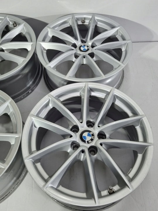 4x Alufelge 17 Zoll 7.5" 5x112 27ET Glanz Silber BMW Rim Wheel FEL7337409655ej